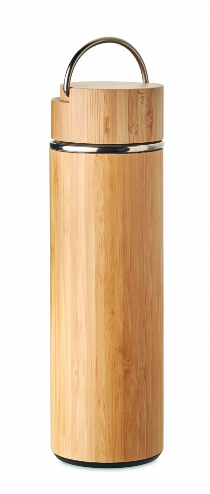 Logotrade liikelahjat mainoslahjat tuotekuva: Bambu termospullo 400 ml TAMPERE